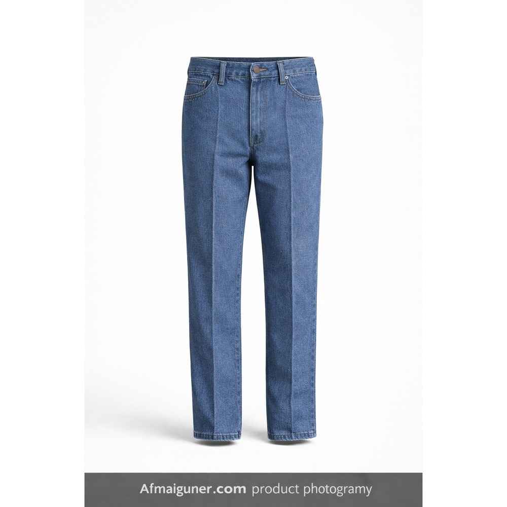 Haband Fit-Forever Pants Mens 36x26 Blue Polyester Denim Look Work Casual 060